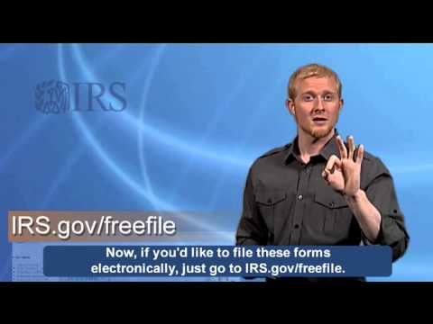 ASL: How to Get 1040 Forms (Captions & Audio)