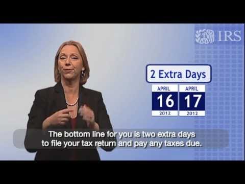 ASL Tax Tips: April 17 Tax Deadline (Captions & Audio)