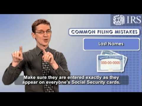 ASL Tax Tips: Tax Return Errors (Captions & Audio)