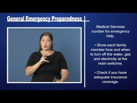 General Emergency Preparedness Pt 1