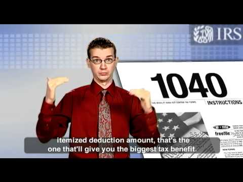 Standard Versus Itemized Deductions (Captions & Audio)