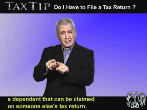 Tax Tips: Do I Have To File a Tax Return? (ASL, Captions & Voice Over)