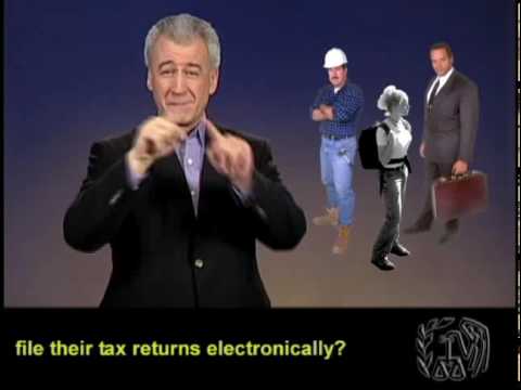 Tax Tips: e-File Message  – February 2010 (ASL, Captions & Voice Over)