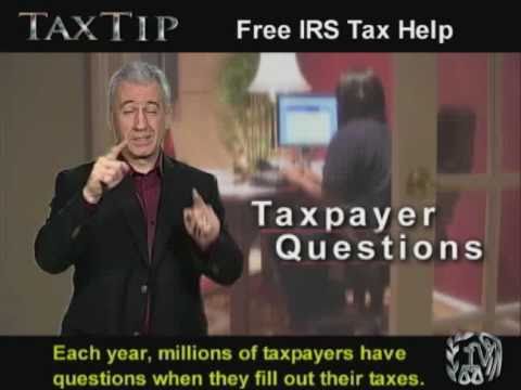 Tax Tips: Free IRS Tax Help (ASL, Captions & Voice Over)