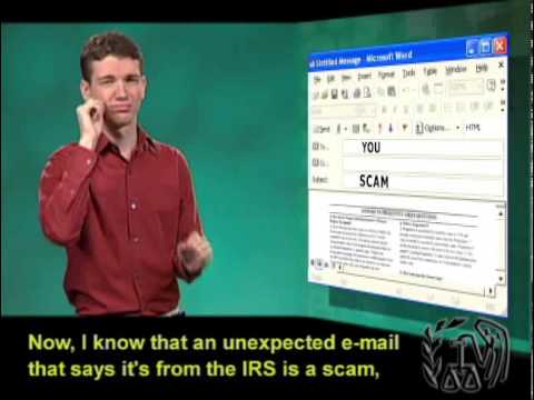 Tax Tips: Phishing-Malware – February 2010 (ASL, Captions & Voice Over)